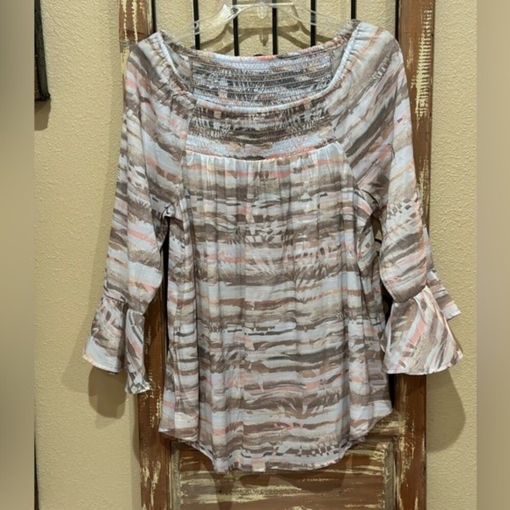 Ava & Grace top with heathering - Picture 2 of 5